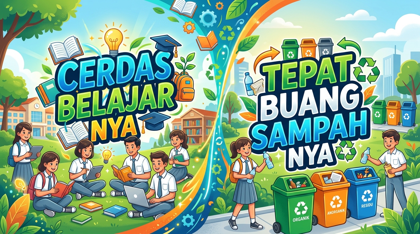 Cerdas Belajarnya, Tepat Buang Sampahnya